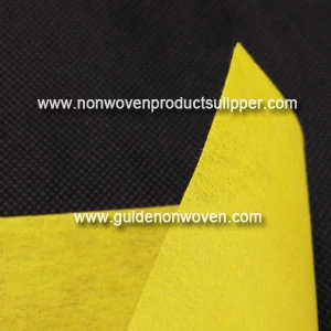 1035S-YE 100% PET Yellow Soft Chemical Bonded Nonwoven Fabric For Decoration