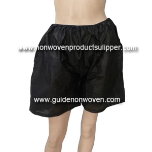 Black Disposable SPA Man Boxer Shorts