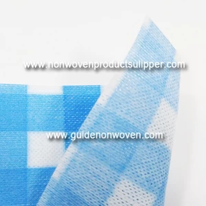 Blue Square Printing 50% Viscose 50% Polyester 22 Mesh Duty Wipes Spunlace Nonwoven Fabric