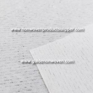 SP V  50 White  Dotted Line Flushable Non woven Fabric