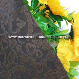 China Supplier Brown Heart-shaped Embossing GT-HSBR01 PP Spunbond Non Woven For Floral Bags
