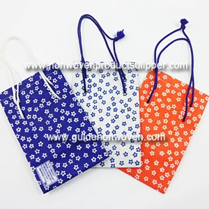 Customize Printing Chemical Bond Non woven Fabric Drawstring Gift Bag