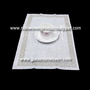 DA - Impressão completa sem fragrância 1/6 Fold Guest Linen Table Napkin