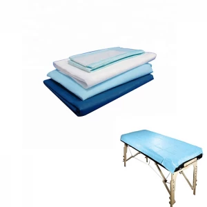 غطاء السرير القابل للتصرف بالجملة ، يمكن التخلص منها غطاء سرير طبي الجراحي القابل للتصرف ، غير المنسوجة غطاء فراش مورد في الصين