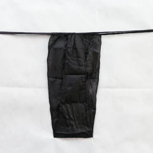 Disposable Male Black G-string