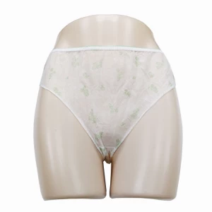 China Disposable Underwear Bulk Vendor Spa Underwear Disposable Briefs Nonwoven Panties For Women