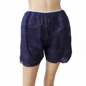 China Non Woven Boxer Shorts Manufacturer Men Underwear Boxers Non-woven Disposable Sauna Shorts