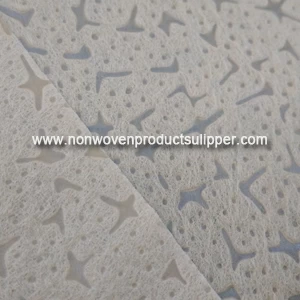 La tela no tejida hilada GTRX-BEIGE01 PP Spunbonded adorna el mantel en el pequeño rollo que embala