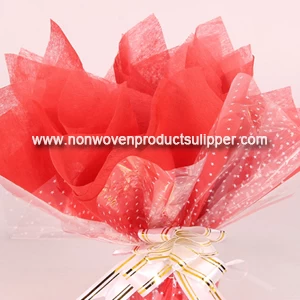 GTTC-RE01 Chemical Bonded Non Woven Fabric Wrapping Paper For Christmas Gift Wrapping
