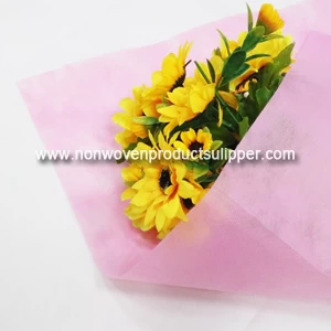 GTYLTC-Pink China Proveedor de tela Spunbond Flor Embalaje de materia prima PP Tela no tejida Flor Embalaje