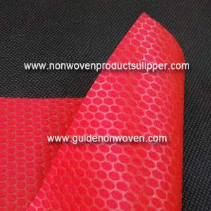 HH-N08O Bright Red Color Round Dot Pattern PP Spunbonded Non-woven Fabric