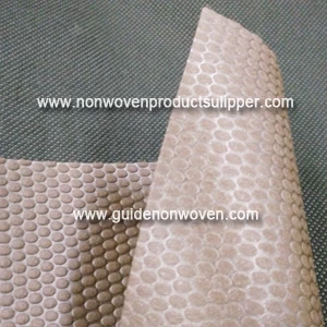 HH-N34O Brown Color Round Dot Pattern PP Spunbond Tecido não tecido