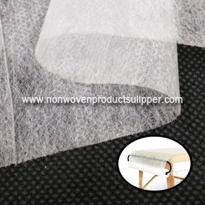 Folha de cama médica descartável não tecida branca dos PP Spunbonded da cor de HYWH