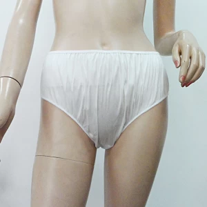 新设计纯色无纺布大尺寸孕妇一次性内裤厂