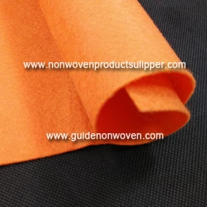 PDSC-ORA Orange Color Needle Punch tela no tejida para artesanías