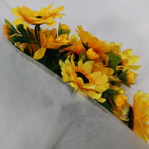PET Spunbond Nonwoven Çiçek Kollu, Satışta Toptan Sarma Kumaş, Çiçek Dekorasyon Nonwoven Fabrikası