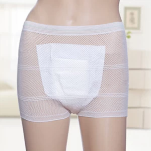 Postpartum Seamless Disposable Mesh Panties High Waist Brief Shorts Spa Underwear Manufacturer