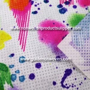 Printed Decorative PET Spun-bond Non Woven Fabric For Characteristic Home Decoration JQJL-4012