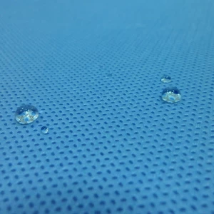 SMS Vlies Hydrophobic Medical Blue Fabric