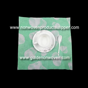 Conchas Impresas servilleta de mesa de tela verde