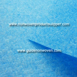 Özel Kabartmalı Mavi Tozsuz Kağıt Airlaid Nonwoven Kumaş