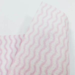 Rolos de tecido não tecidos Spunlace para fabricante de limpeza molhada
