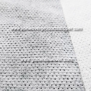 Tela no tejida hilada hecha girar vuelta en relieve estupenda suave del polipropileno para los materiales de la higiene (HL-07B)