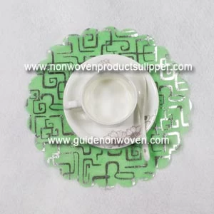 TN51-30-040-015 Кружевная вырезная серебряная печатная декоративная ткань из нетканой ткани