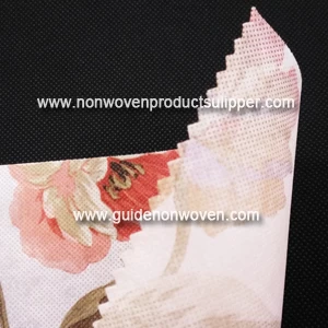 Impressão de transferência térmica Impressão de flores Tecido não tecido de poliéster para decoração de interiores