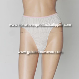 White Color Wholesale Girl's Spa Disposable Underwear Panties