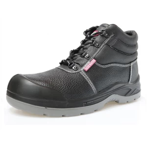 01401 tornozelo de couro de alta segurança mineração sapatos para homens
