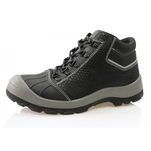 0184-2 黒い鋼鉄つま先の安全ジョガーの唯一の安全靴