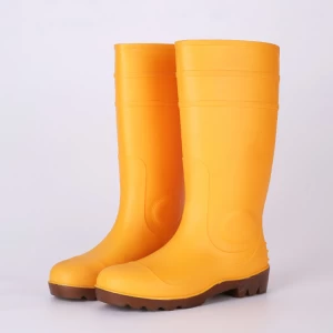 106-2 стальным носком безопасности желтые резиновые сапоги