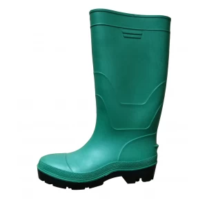 109-G green safety rain boots