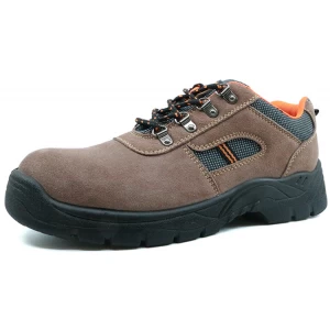 5040L low ankle cheap suede leather steel toe sport safety shoes