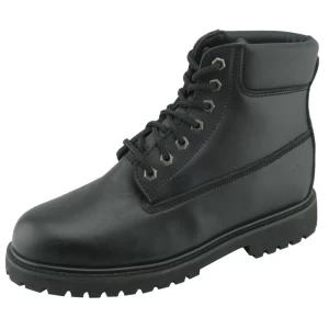 6 inch genuine leather rubber sole goodyear work boots