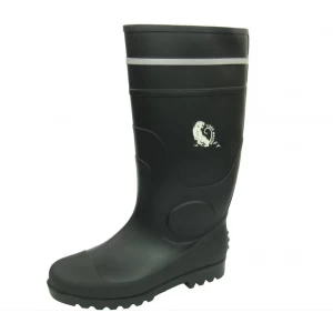 BBS safety pvc rain boots with reflective stripe