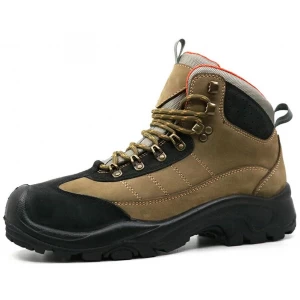 BS003 Oil resistant anti slip steel toe prevent puncture men leather safety boots