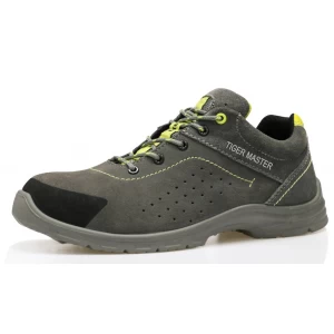 BTA001 suede leather breathable sport type safety shoes for men