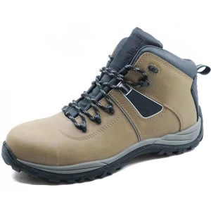BTA035 CEは、作業用の滑り止め革複合つま先チリ安全靴を承認しました