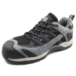 Cemented anti static composite toe cap work shoes safety