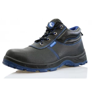 DTA005 genuine leather pu injection safety shoes