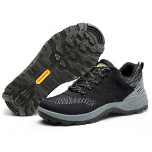 DTA015 scarpa antinfortunistica sportiva di moda nera con puntale in acciaio
