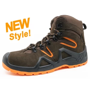 ENS019 nouveau style chaussures de sécurité sport randonnée en daim en cuir italie