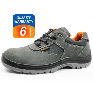 ENS024 low ankle suede leather steel toe cap safety shoes europe