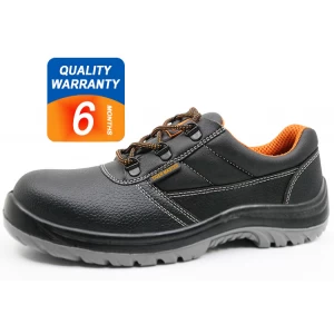 ENS025低踝皮革钢包头欧洲工作鞋安全