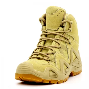 TM1903 أحذية المشي لمسافات طويلة مقاومة للانزلاق من جلد الغزال والمطاط وخفيفة الوزن غير آمنة