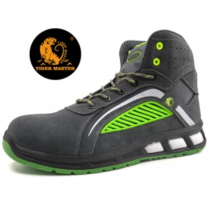 ETPU21 CE aprovado óleo resistente fibra de vidro toe esporte botas de segurança homens
