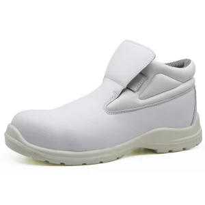 FC001 fiberglass toe kevlar insole anti slip white safety shoes for kitchen