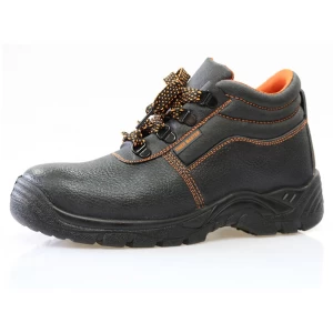 FOB USD 5.90 per pair genuine leather PU sole cheap safety shoes
